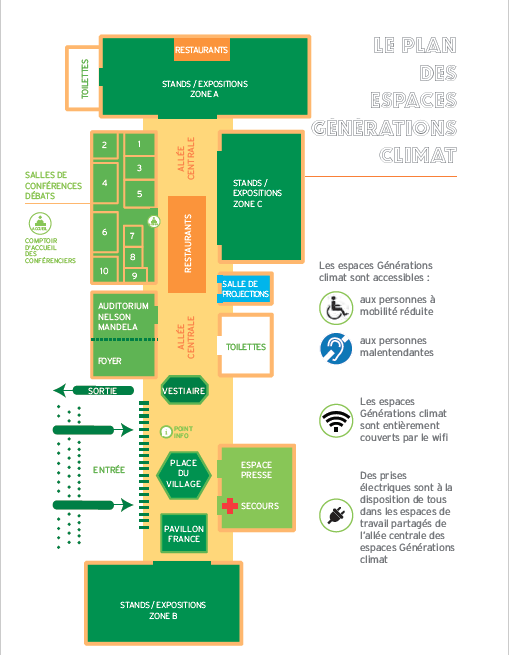 Plan COP21 - Pavillon France